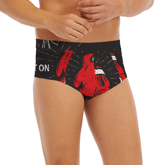 Put On Your Boxing Gloves Print Men's Briefs
