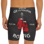 Put On Your Boxing Gloves Print Men's Long Boxer Briefs