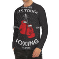 Put On Your Boxing Gloves Print Men's Long Sleeve Rash Guard