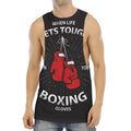 Put On Your Boxing Gloves Print Men's Muscle Tank Top