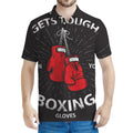 Put On Your Boxing Gloves Print Men's Polo Shirt