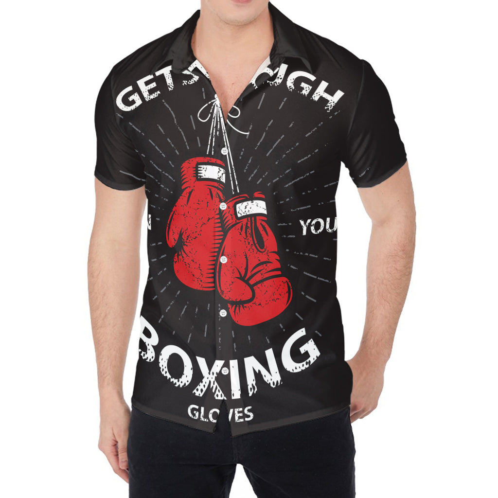 Put On Your Boxing Gloves Print Men's Shirt