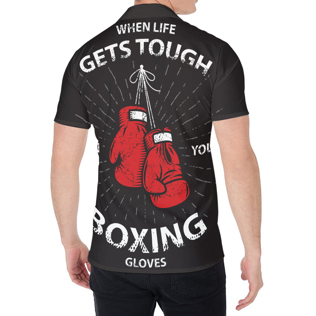 Put On Your Boxing Gloves Print Men's Shirt