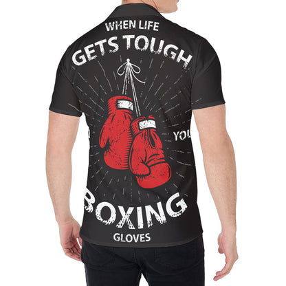 Put On Your Boxing Gloves Print Men's Shirt