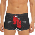 Put On Your Boxing Gloves Print Men's Short Boxer Briefs