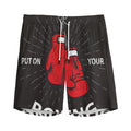 Put On Your Boxing Gloves Print Men's Athletic Shorts
