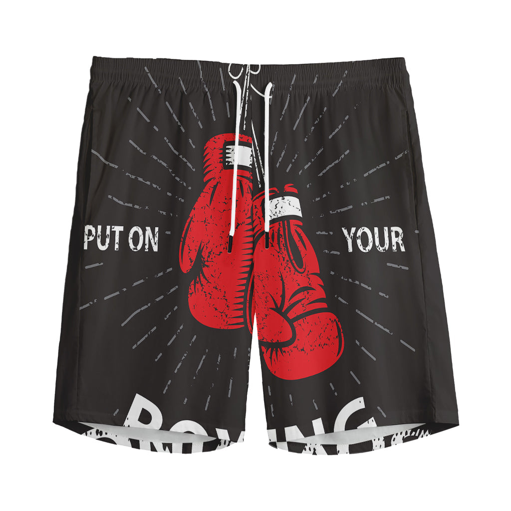 Put On Your Boxing Gloves Print Men's Sports Shorts