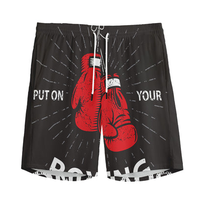 Put On Your Boxing Gloves Print Men's Sports Shorts