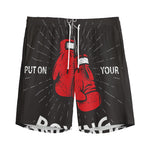 Put On Your Boxing Gloves Print Men's Sports Shorts