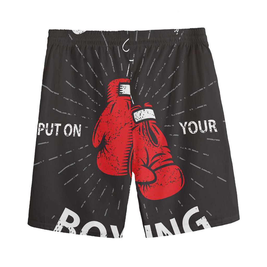 Put On Your Boxing Gloves Print Men's Sports Shorts