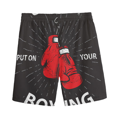 Put On Your Boxing Gloves Print Men's Sports Shorts