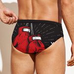 Put On Your Boxing Gloves Print Men's Swim Briefs