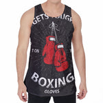 Put On Your Boxing Gloves Print Men's Velvet Tank Top