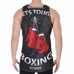 Put On Your Boxing Gloves Print Men's Velvet Tank Top