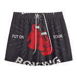 Put On Your Boxing Gloves Print Mesh Shorts