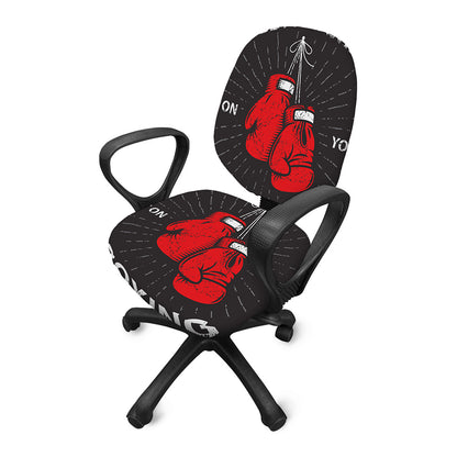 Put On Your Boxing Gloves Print Office Chair Cover