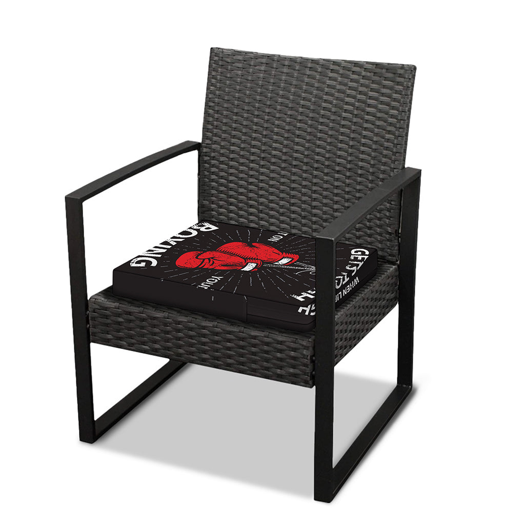 Put On Your Boxing Gloves Print Outdoor Seat Cushion Cover