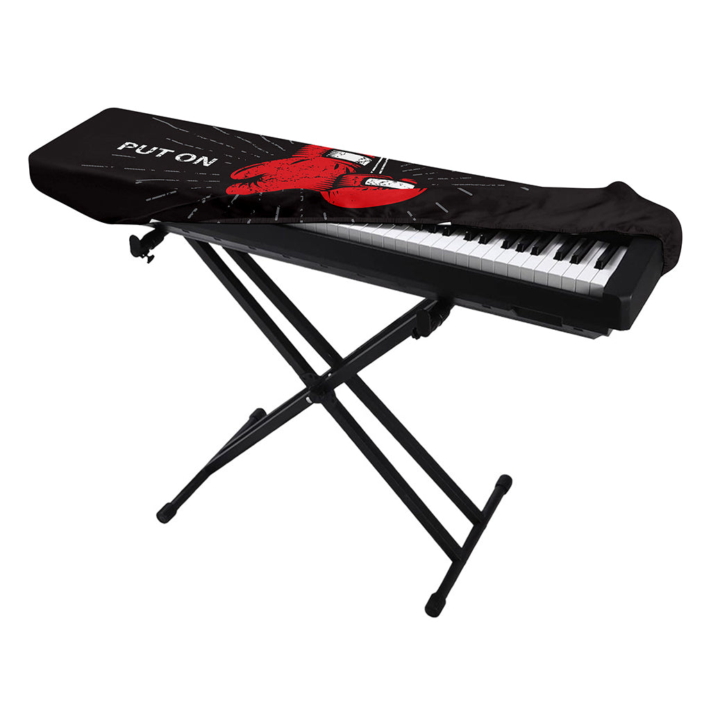 Put On Your Boxing Gloves Print Piano Keyboard Cover