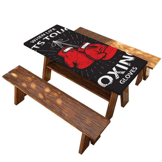 Put On Your Boxing Gloves Print Picnic Table Cover