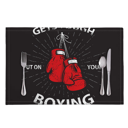 Put On Your Boxing Gloves Print Placemat