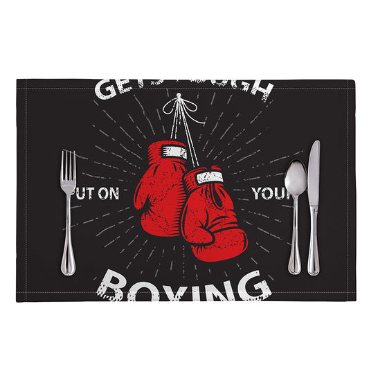 Put On Your Boxing Gloves Print Placemat