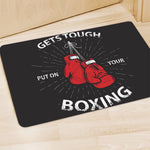 Put On Your Boxing Gloves Print Polyester Doormat