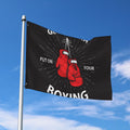Put On Your Boxing Gloves Print Polyester Flag