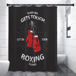 Put On Your Boxing Gloves Print Premium Shower Curtain
