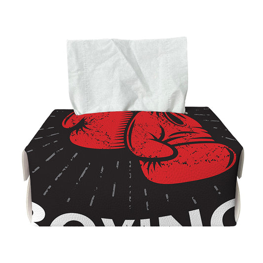 Put On Your Boxing Gloves Print Rectangle Tissue Box Cover