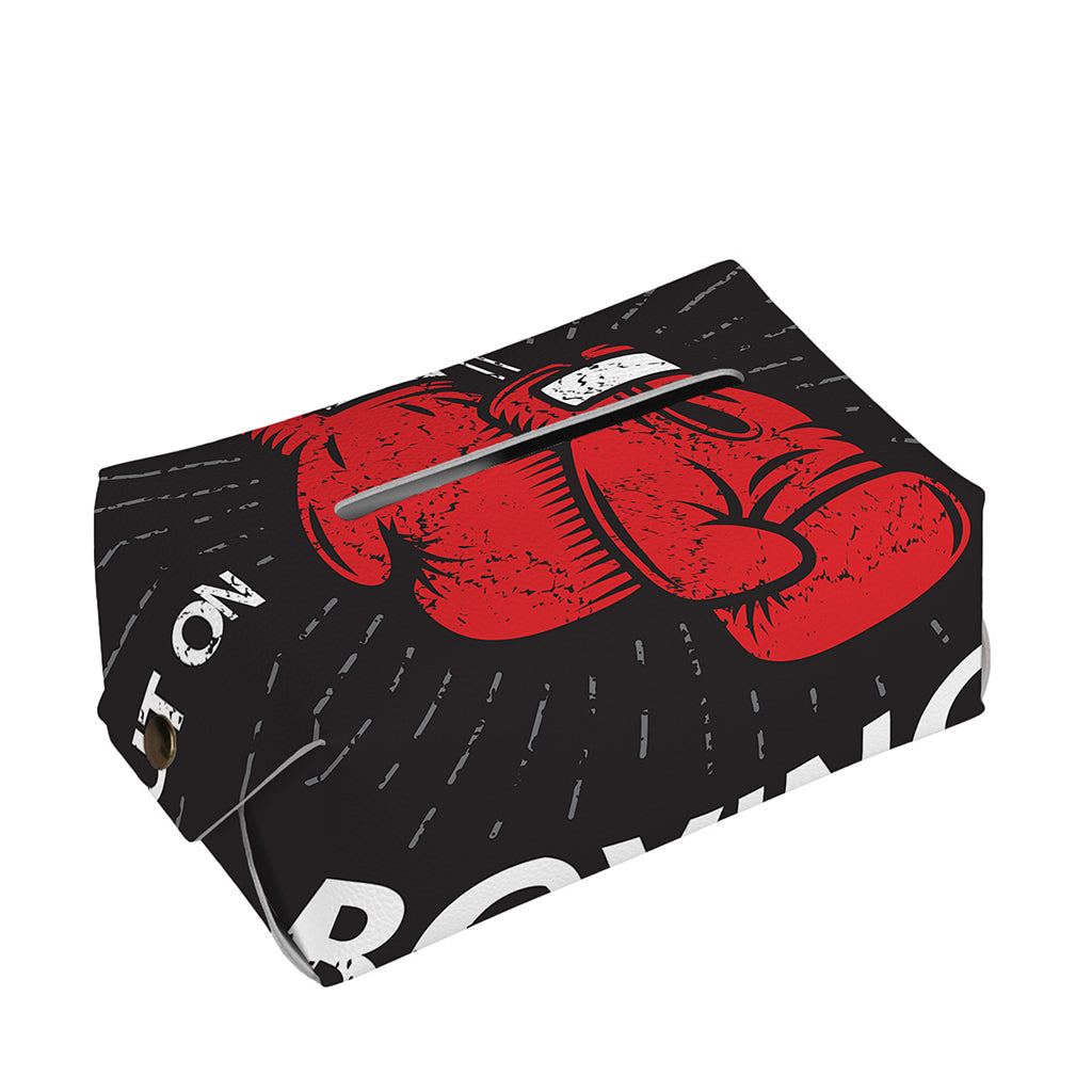 Put On Your Boxing Gloves Print Rectangle Tissue Box Cover
