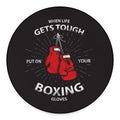 Put On Your Boxing Gloves Print Round Floor Mat