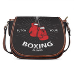 Put On Your Boxing Gloves Print Saddle Bag