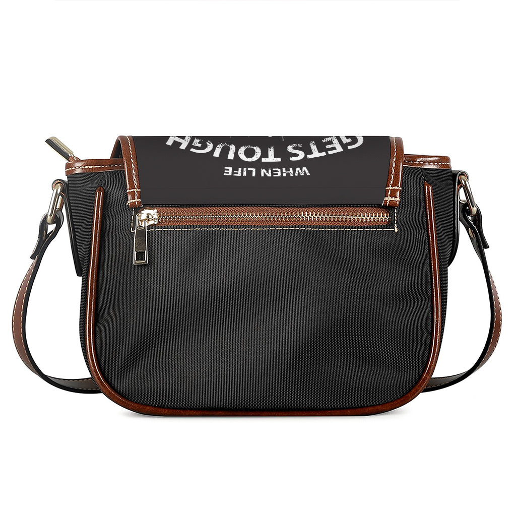 Put On Your Boxing Gloves Print Saddle Bag