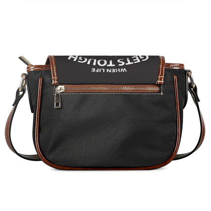 Put On Your Boxing Gloves Print Saddle Bag