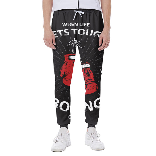 Put On Your Boxing Gloves Print Scuba Joggers