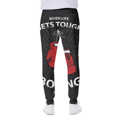 Put On Your Boxing Gloves Print Scuba Joggers