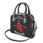 Put On Your Boxing Gloves Print Shoulder Handbag