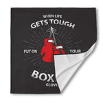 Put On Your Boxing Gloves Print Silk Bandana