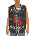 Put On Your Boxing Gloves Print Sleeveless Baseball Jersey