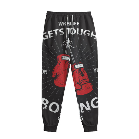 Put On Your Boxing Gloves Print Sweatpants