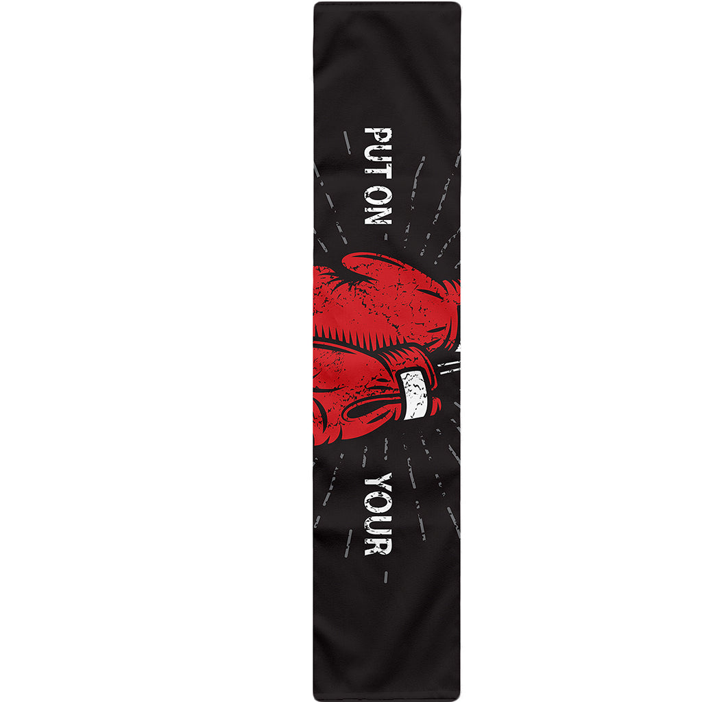 Put On Your Boxing Gloves Print Table Runner