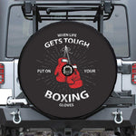 Put On Your Boxing Gloves Print Tire Cover With Camera Hole