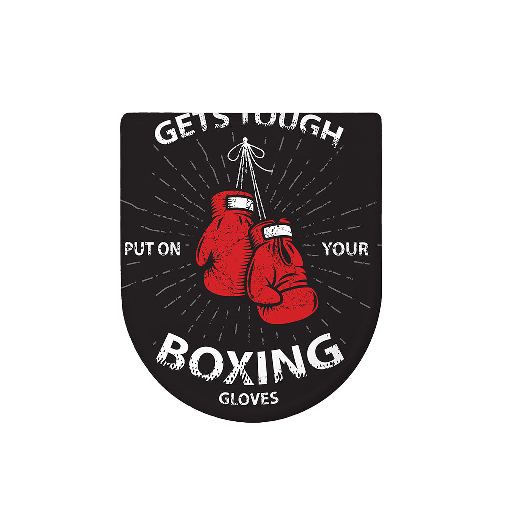 Put On Your Boxing Gloves Print Toilet Lid Cover
