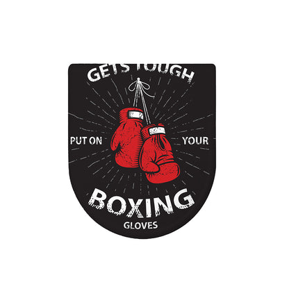 Put On Your Boxing Gloves Print Toilet Lid Cover