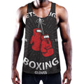 Put On Your Boxing Gloves Print Men's Workout Tank Top