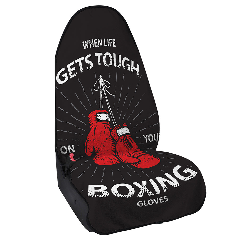 Put On Your Boxing Gloves Print Waterproof Car Seat Cover