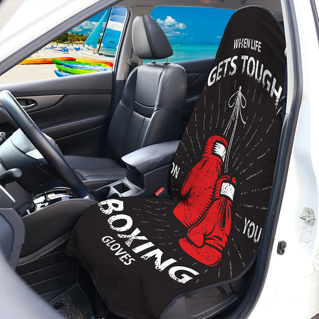 Put On Your Boxing Gloves Print Waterproof Car Seat Cover