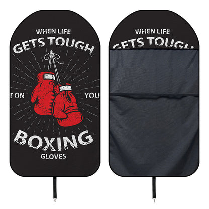 Put On Your Boxing Gloves Print Waterproof Car Seat Cover