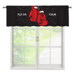 Put On Your Boxing Gloves Print Window Valance