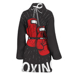 Put On Your Boxing Gloves Print Women's Bathrobe